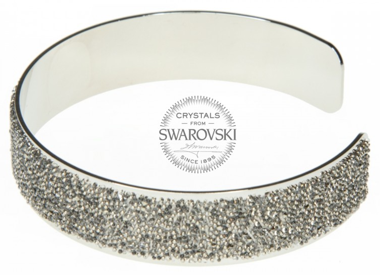 Náramek s krystaly Swarovski - Stardust Metal Chocolade 1/1