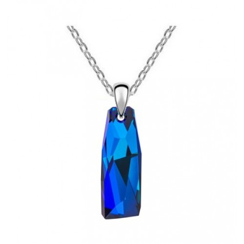 Swarovski stříbrný náhrdelník - Crystalactite Bermuda blue 1/1