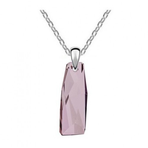 Swarovski stříbrný náhrdelník - Crystalactite Antik pink 1/1